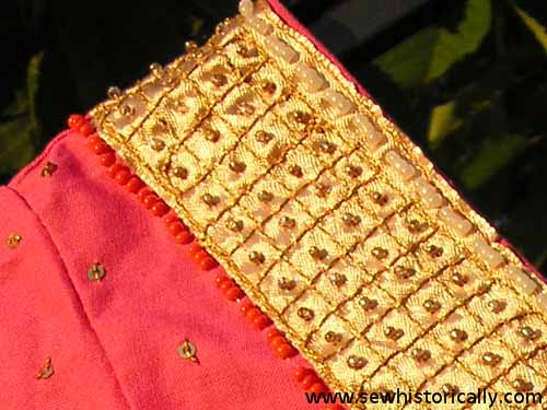 indian bead embroidery details