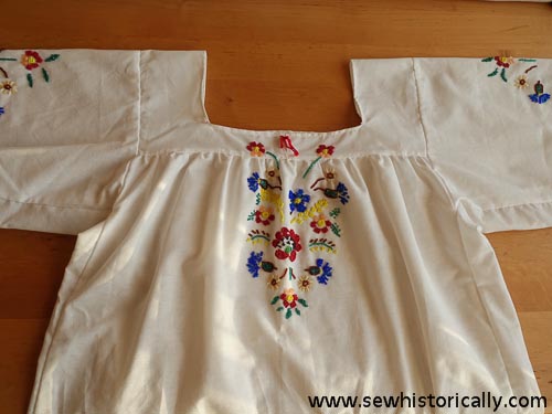 DIY beaded flower cornflower poppy wheat ear blouse