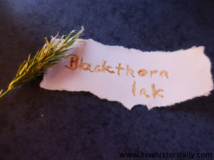 How To Make Medieval Blackthorn Ink - A Tutorial - Sew Historically