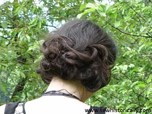 1920s faux bob hairstyle for long hair