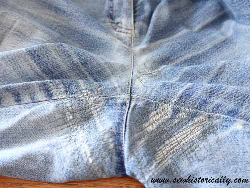 How To Mend Your Jeans (In The Crotch Area) After Picture