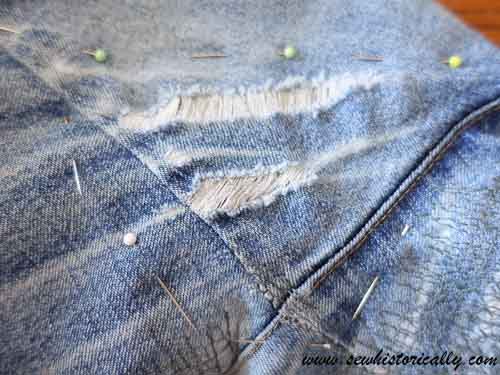 How To Mend Your Jeans (In The Crotch Area) - Sew Historically