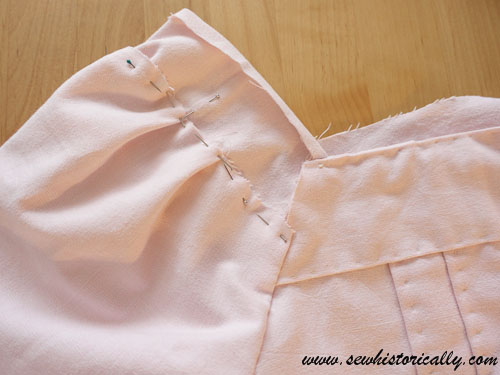 Setting 18th century sleeves