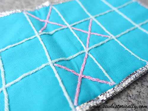 tutorial sew diy fabric pachisi board cloth yarn