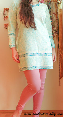 diy churidar leggings diy cotton floral print kameez tutorial