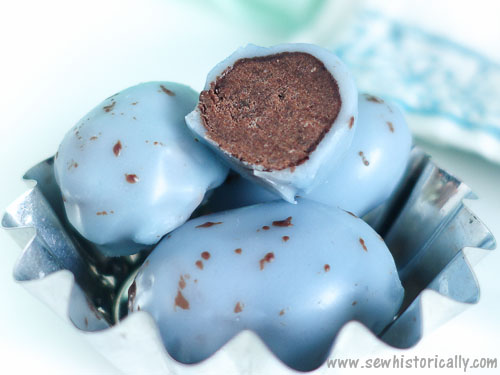 Speckled Blue Robin Egg Chocolate Truffles