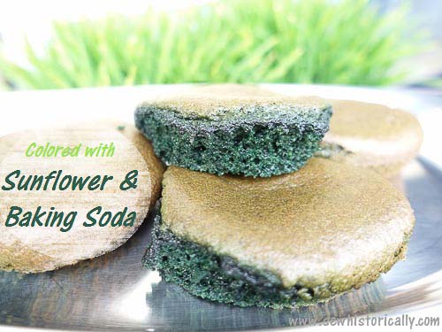 Green Sunflower Cupcakes With Natural Green Food Coloring