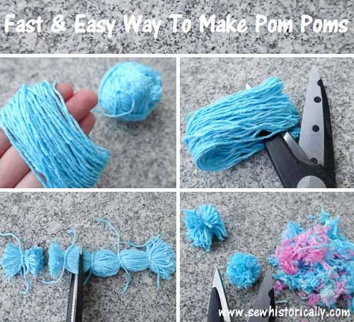 How to make yarn Pom Poms. Easy! 