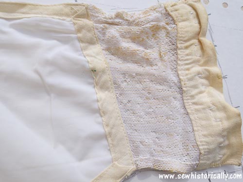 Inside View Of Vintage Garter Belt Elastic Inset