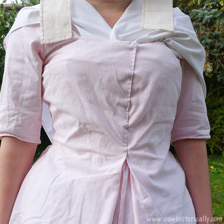 18th Century Bedgown Closed With Pins