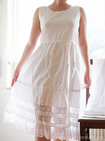 Edwardian Valenciennes Lace Slip