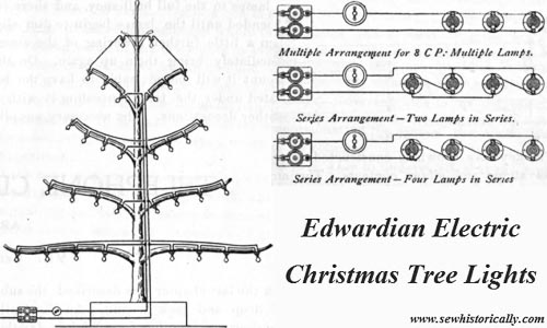 History Of Electric Christmas Tree Lights - Edwardian Electric Christmas Tree Lighting