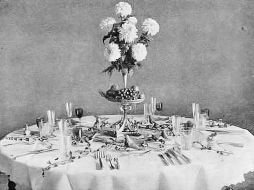 Victorian Christmas Table Setting