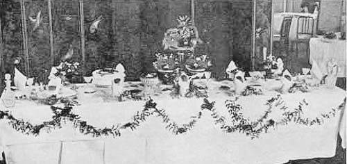 Victorian Christmas Table Decoration