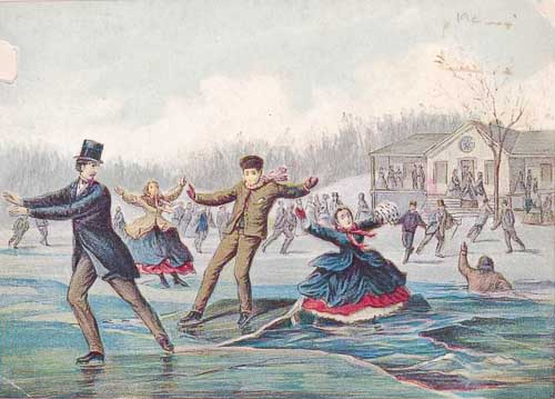 Victorian Skating, Ice cracking under skaters