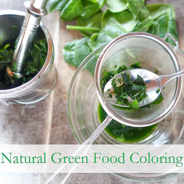 Homemade Natural Green Food Coloring Spinach