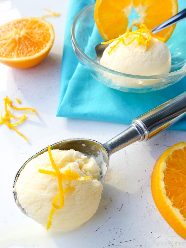Old-Fashioned Orange Ice Cream