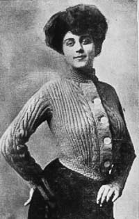 Edwardian Buttoned Sweater Jacket 1904