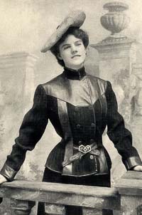1906 Driving Norfolk Sweater Trimmed With Leather Edwardian Motoring Sweater