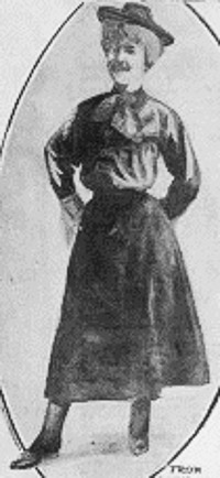 Edwardian Walking Dresses, Edwardian Woman With Short Skirt