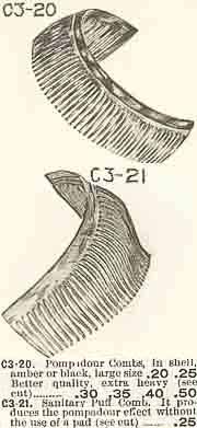 Edwardian Pompadour Comb