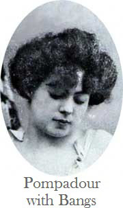 Edwardian Pompadour Gibson Girl Hairstyle With Bangs