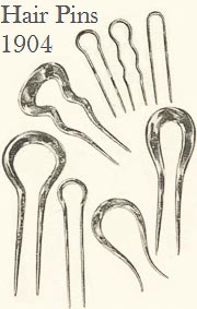 Edwardian Pompadour Hair Pins
