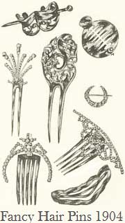Edwardian Hairpins For The Pompadour Hairstyle