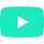 Youtube Button Mint 40x40