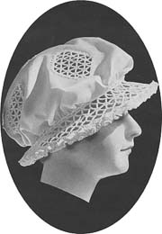 1915 Mob Cap Silk Nightcap