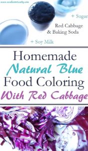 Homemade Natural Blue Food Coloring With Red Cabbage