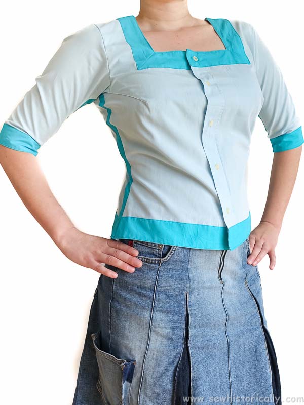 DIY Men's Button-Down Shirt Refashion