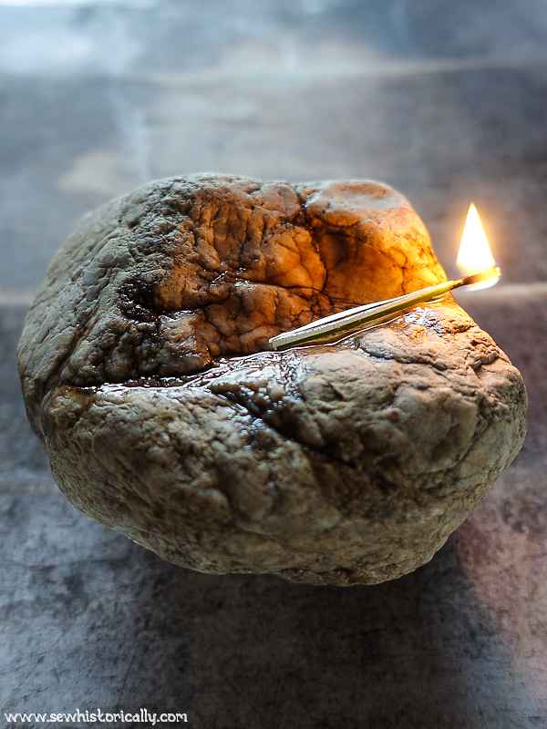 DIY Stone Oil Lamp With DIY Rush Wick Stone Candle History Of Candles