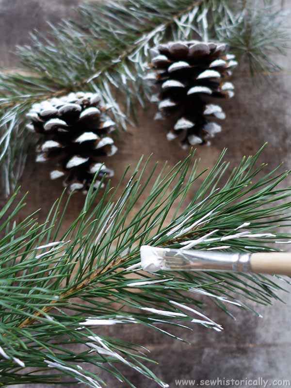 How To Make Snow Covered Pine Branches