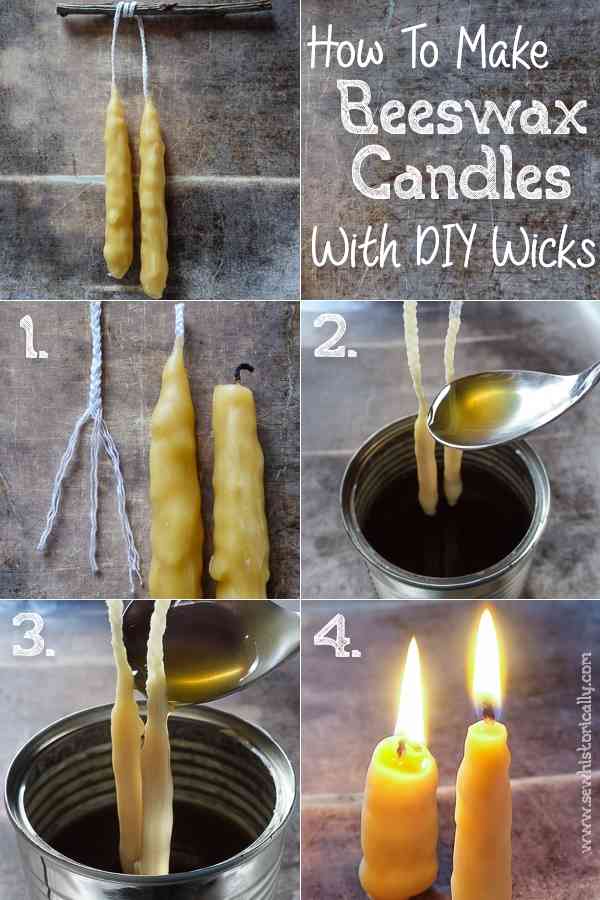 DIY beeswax candles making - easy selfmade candles - diy candles