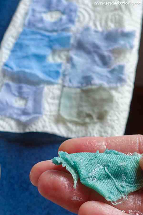 9 DIY Mordants - Red Cabbage Dye Samples