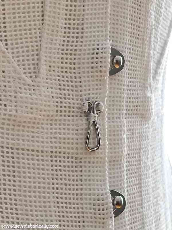 Close Up Of Edwardian Corset Hook Or Dagger To Keep Skirt In Place
