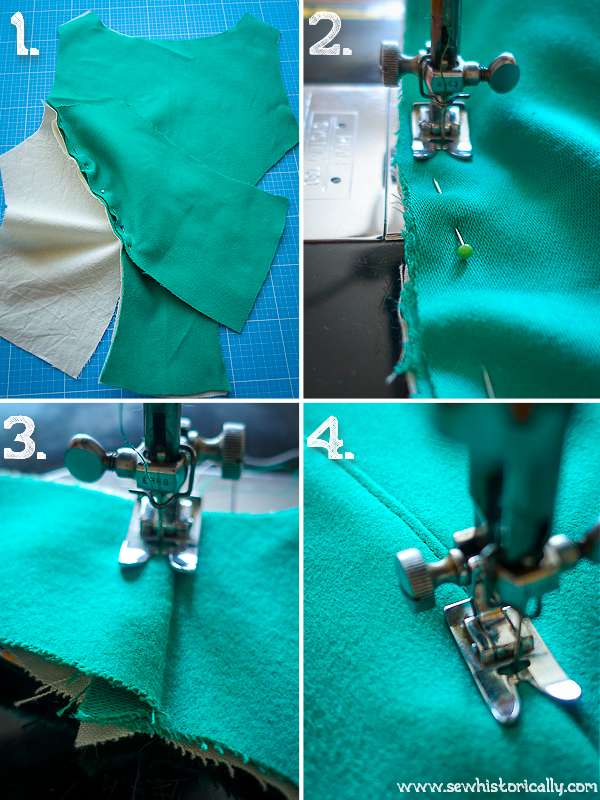 How To Sew A Historical Peasant Bodice Corset Welt Seam Method Free Sewing Tutorial