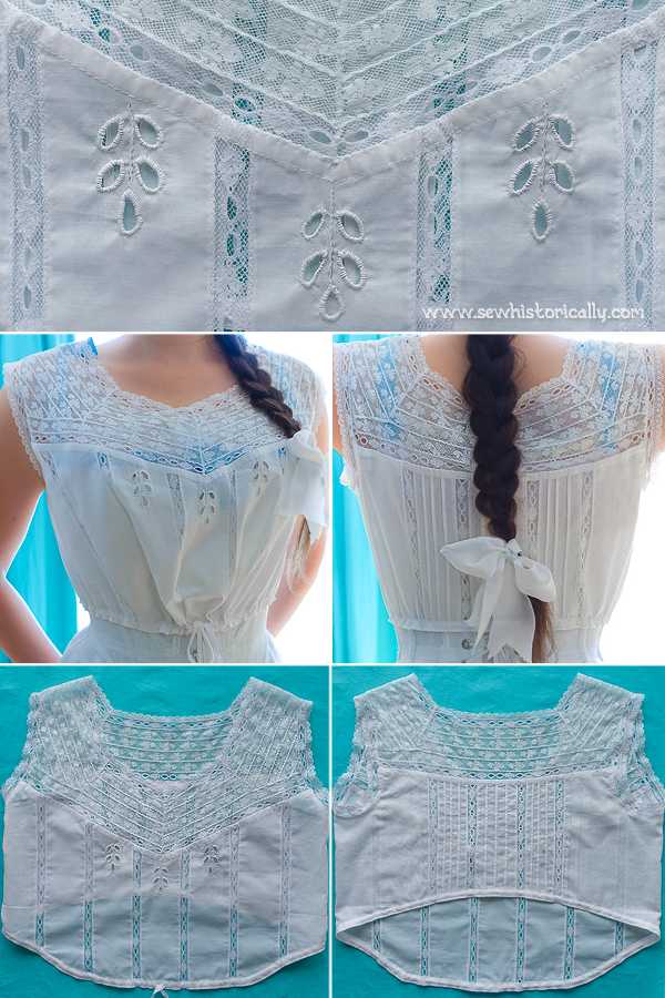 4 Edwardian Camisoles Made With Lace & Fabric Scraps - Sew