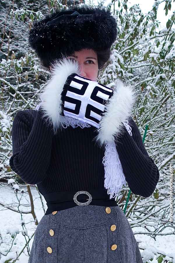 Edwardian Faux Fur Winter Accessories